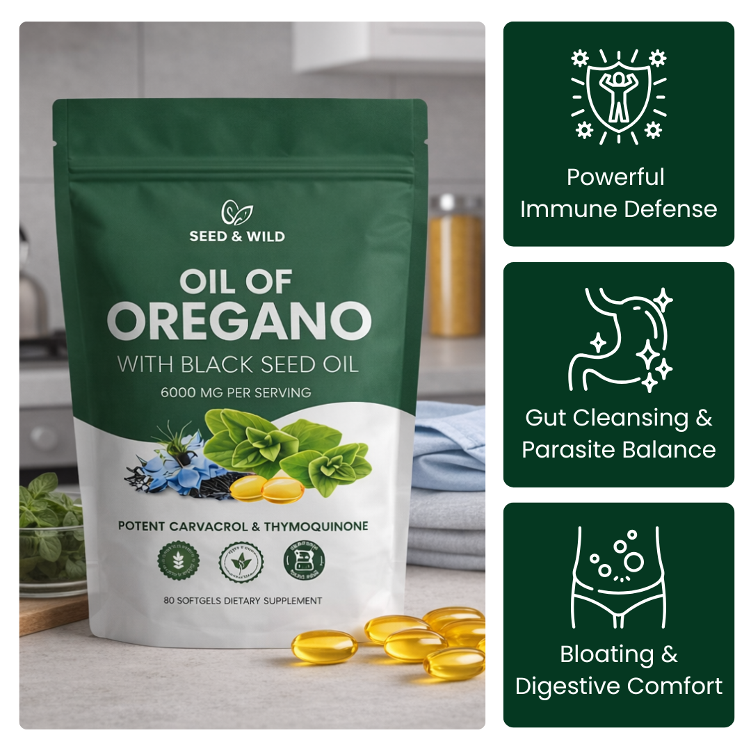 Seed & Wild Oil of Oregano with Black Seed Oil