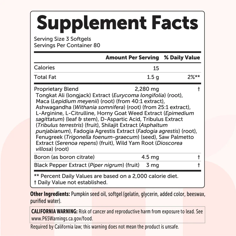 Healthley™ Testosterone+ Advanced 15-in-1 with Pumpkin Seed Oil